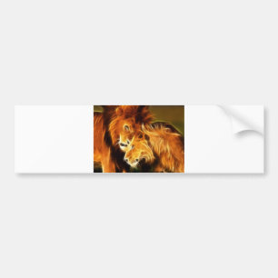 Lion in Love Bumpersticker