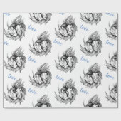 Lion in Love Cadeaupapier (Vlak)