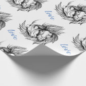 Lion in Love Cadeaupapier (Hoek)