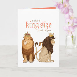 Lion in Love Wenskaart Kaart