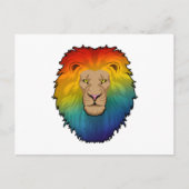 Lion in Rainbow Colours Briefkaart (Voorkant)