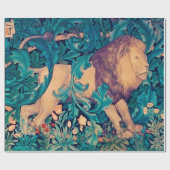 Lion in The Forest, William Morris Cadeaupapier (Vlak)