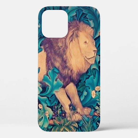 Lion in The Forest, William Morris Case-Mate iPhone Case (Achterkant)