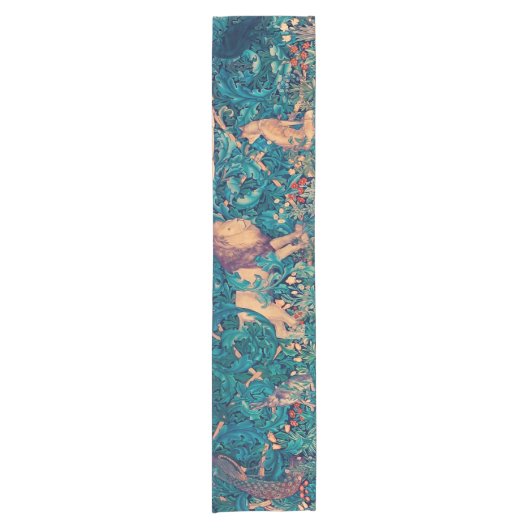 Lion in The Forest, William Morris Korte Tafelloper (Voorkant)