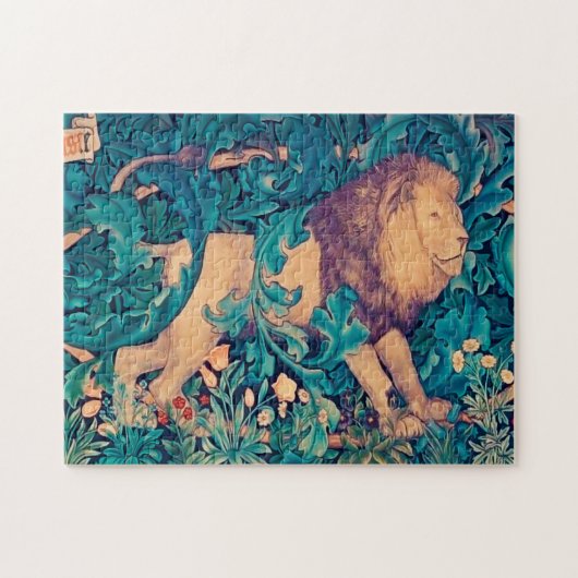 Lion in The Forest, William Morris Legpuzzel (Horizontaal)