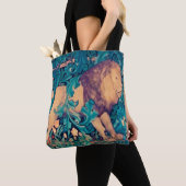 Lion in The Forest, William Morris Tote Bag (Dichtbij)