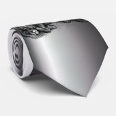 Lion in vectormodus stropdas (Opgerold)