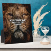 Lion Inspiration - Herfst en Rise - Motivatie Fotoplaat (Zijkant)