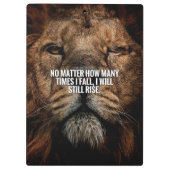 Lion Inspiration - Herfst en Rise - Motivatie Klembord (Achterkant)