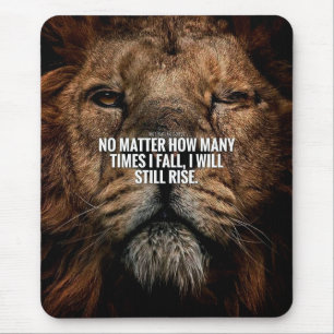 Lion Inspiration - Herfst en Rise - Motivatie Muismat