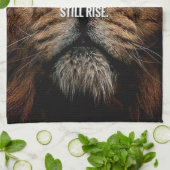 Lion Inspiration - Herfst en Rise - Motivatie Theedoek (Gevouwen)