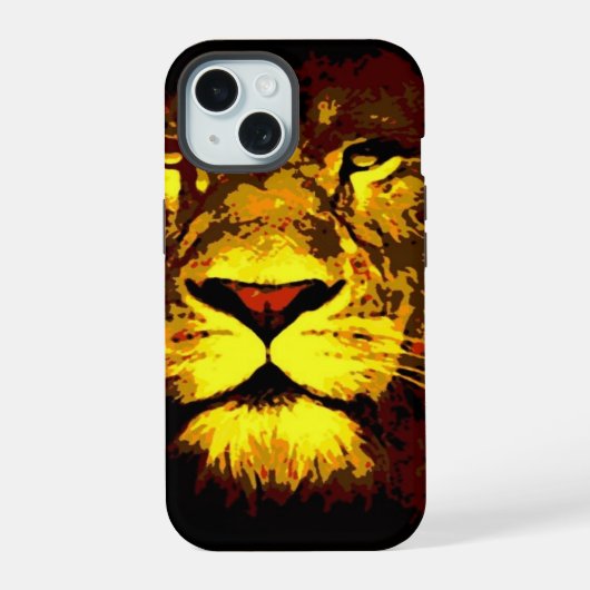 Lion iPhone 15 Case (Achterkant)