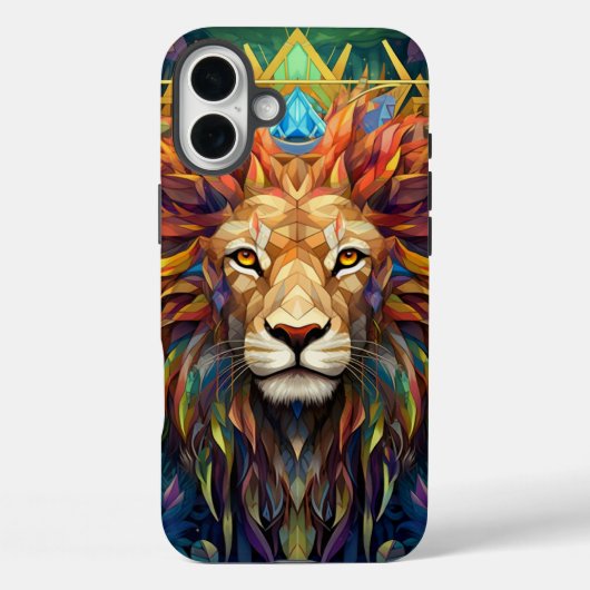 Lion iPhone 16 Hoesje (Achterkant)
