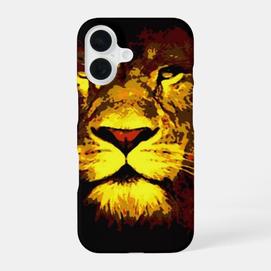 Lion iPhone 16 Hoesje (Achterkant)