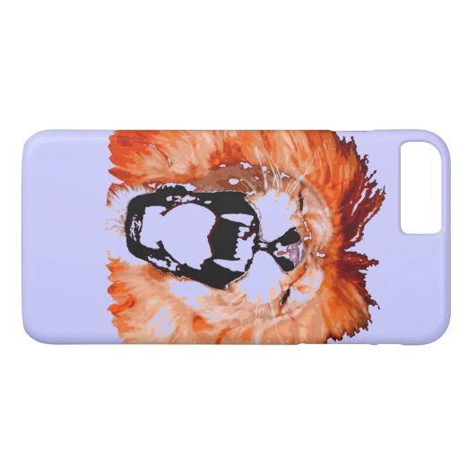 Lion iPhone 7 Plus Hoesje (Achterkant (Horizontaal))
