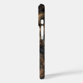 Lion iPhone hoesje met groene ogen (Achterkant / Links)