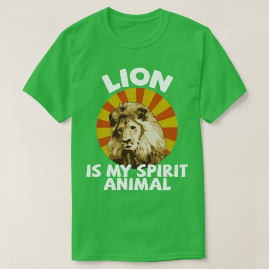 Lion is mijn gedistilleerde dier t-shirt (Design voorkant)
