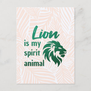 Lion is my spirit animal briefkaart