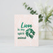 Lion is my spirit animal briefkaart (Staand voorkant)