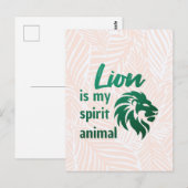 Lion is my spirit animal briefkaart (Voorkant / Achterkant)
