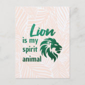 Lion is my spirit animal briefkaart (Voorkant)
