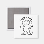 Lion Jammies beroemd gemaakt door Cussdum Design Magneet (Voorkant / Achterkant)