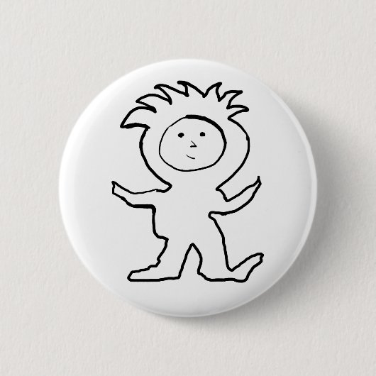 Lion Jammies-Kind Ronde Button 5,7 Cm (Voorkant)