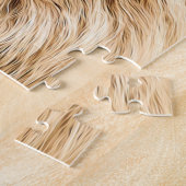 Lion Jigzaag Puzzle Face Legpuzzel (Zijkant)