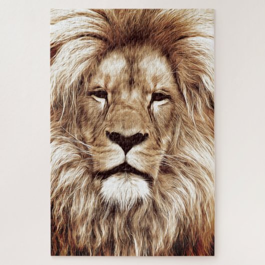 Lion Jigzaag Puzzle Gift Legpuzzel (Verticaal)