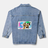 Lion joy denim jacket (Achterkant)