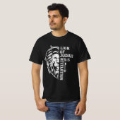 Lion Judah 5 Christelijk grafisch ontwerp Christi T-shirt (Voorkant volledig)