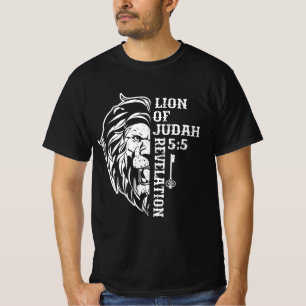 Lion Judah 5 Christelijk grafisch ontwerp Christi T-shirt