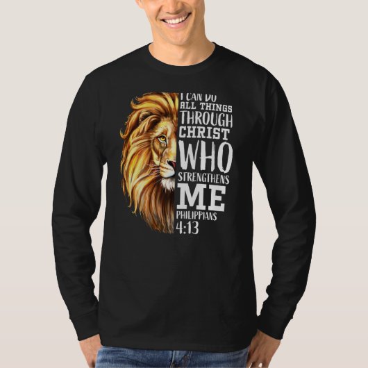Lion Judah Christelijk Religieuze Schrift Grafisch T-shirt (Voorkant)