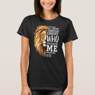 Lion Judah Christelijk Religieuze Schrift Grafisch T-shirt