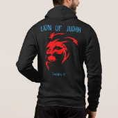 Lion Judah Christelijke Jesus Faith Gift Hoodie (Achterkant)