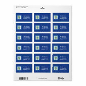 Lion Judah Emblem Jerusalem Hebrew Etiket (Full Sheet)