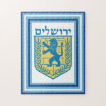 Lion Judah Emblem Jerusalem Hebrew Legpuzzel<br><div class="desc">11-inch x 14-inch puzzel met een afbeelding van een blauwe en gele lion van het judah-embleem op wit en een brede blauwe,  turquoise en witte rand. Zie het gehele collectie Hanukkah Puzzle onder de categorie HOME in de sectie FEESTDAGEN.</div>