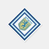 Lion Judah Emblem Jerusalem Hebrew Servetten (Hoek)