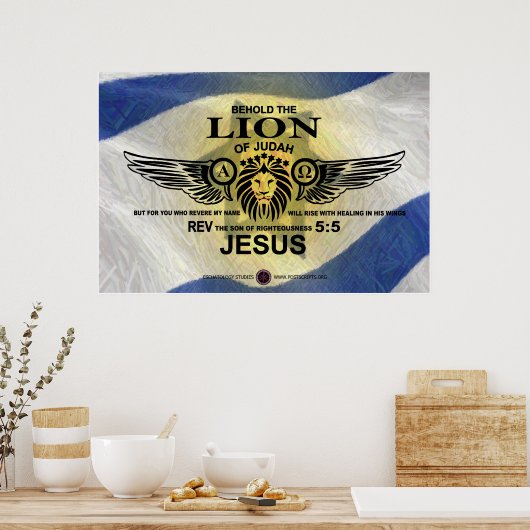 Lion Judah - Engels Poster (Keuken)