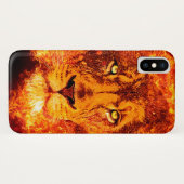 Lion Judah Flaming Red Case-Mate iPhone Case (Achterkant (horizontaal))