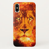 Lion Judah Flaming Red Case-Mate iPhone Case (Achterkant)