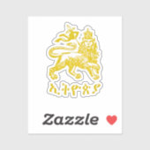 Lion Judah Haile Selassie I Jah Rastafari HIM Sticker (Vel)