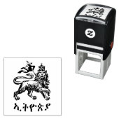 Lion Judah Haile Selassie I Jah Rastafari HIM Zelfinktende Stempel (In situ)