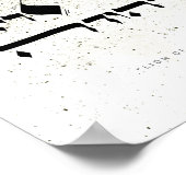 LION JUDAH, Hebreeuwse kalligrafie, Wall Art Poster (Hoek)