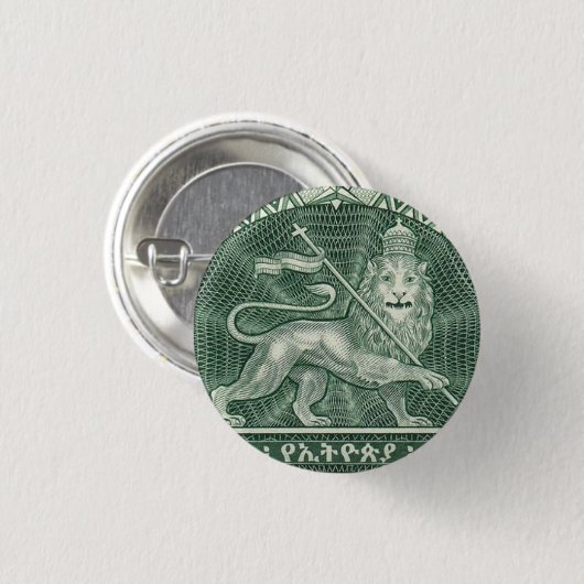 Lion Judah Jah Rastafari Reggae Rasta Button (Voorkant /achterkant)