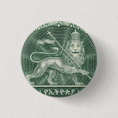 Lion Judah Jah Rastafari Reggae Rasta Button (Voorkant)