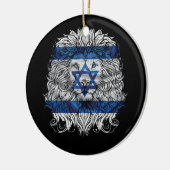 Lion Judah Joodse Pride Israel Flag Jerusalem H Keramisch Ornament (Links)