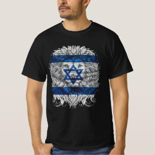 Lion Judah Joodse Pride Israel Flag Jerusalem H T-shirt