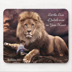 Lion Judah Rev. 5:5 Mousepad Muismat