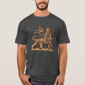 Lion Judah Tripe Jah Rastafari Reggae Rasta Roots  T-shirt (Voorkant)